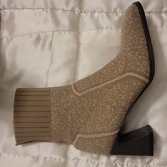 Sock style stretch ankle booties - Picture 2 of 4